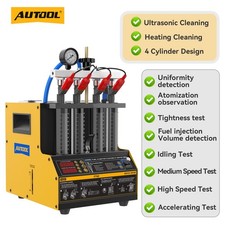 AUTOOL CT160 Car Motor Ultrasonic Heating Fuel Injector Cleaner Tester Machine 