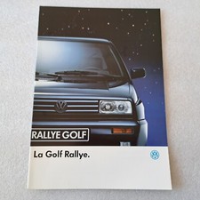 1989 Brochure VW GOLF RALLYE 