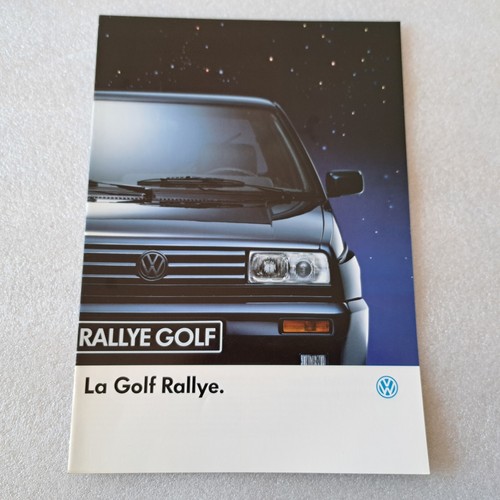 1989 brochure golf rallye - 1989, vw