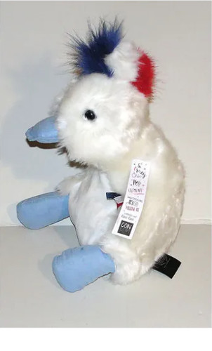Peluche canard coin - coin,