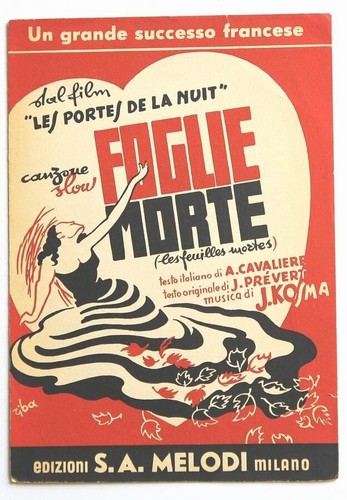 Partition vintage sheet music