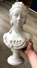 Beau grand Buste Porcelaine marque N d'aprés lemoyne Marie Antoinette ? 42cm