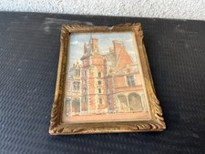 Aquarelle ancienne scène