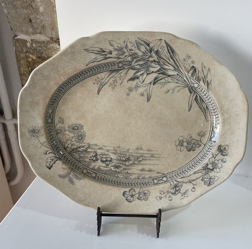 Plat oval ancien - oval, terre