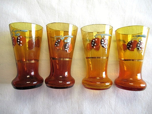 Verres liqueur emailles - a, à