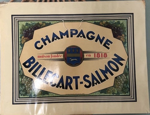 Ancien panonceau champagne - ancien,