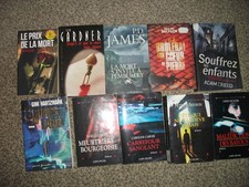 lot  de 10 livres suspense