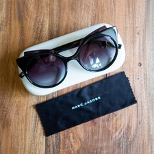 Marc Jacobs Solaire Noir Argenté - Verres gris