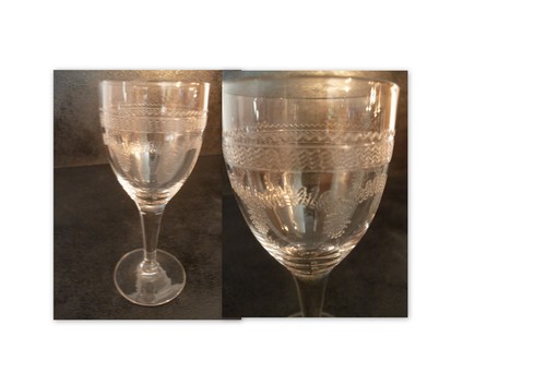 Verre table ancien - verre,