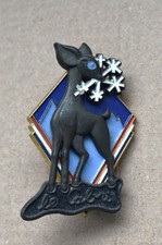 Insigne, broche médaille ski