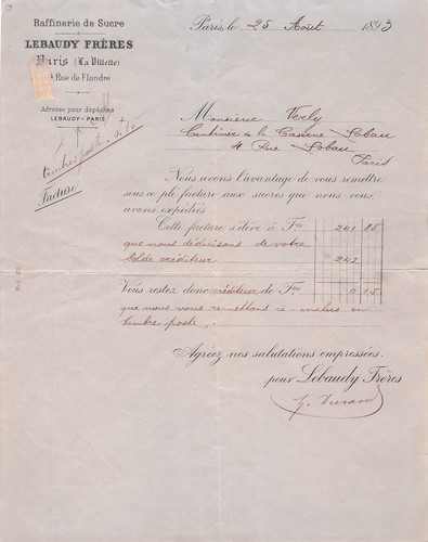 Paris raffineur lebaudy - paris,