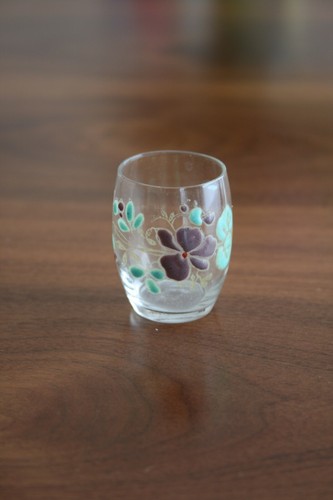 Verre liqueur émaillé - verre,