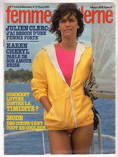 ▬►FEMME MODERNE N°33 (1982) JULIEN CLERC_KAREN CHERYL_VARTAN_CAROLINE MONACO