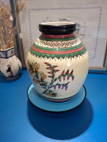Vase boule henriot quimper - vase,