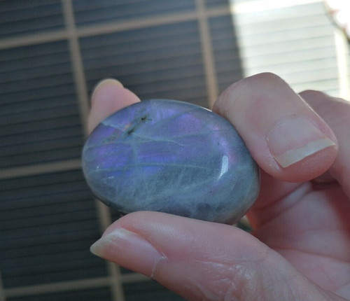 Galet labradorite violette 5 - labradorite, 4,5