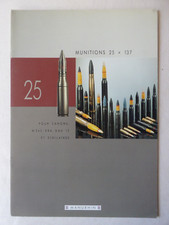 BROCHURE PUB GIAT MANURHIN MUNITIONS 25X37 CANON M-242 GATLING KBA AMMUNITION