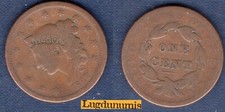 Etats Unis One Cent 1 Cent 1837 TB Liberty Head USA large Cents – United States