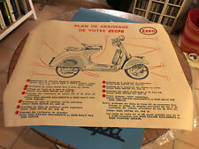 Affiche Vespa Acma Graissage Esso Vintage 80x100 cm