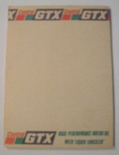 facturette automobile huile CASTROL GTX motor oil collection course auto