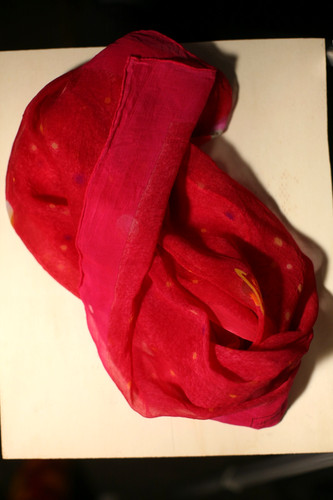 Carré mousseline rose - carré,