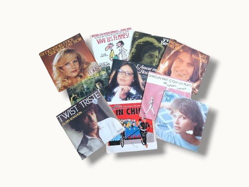 Lot disques tours 80s - lot, 10