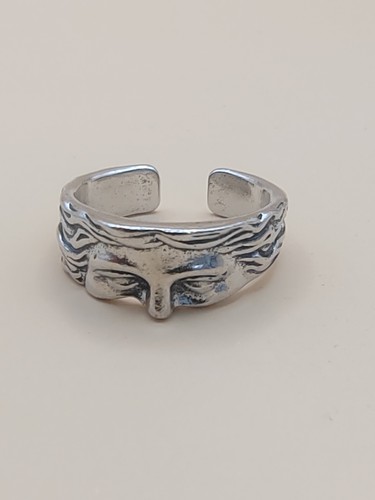 Bague argent acier - , inoxydable