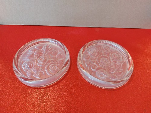 Dessous bouteille verre - verre, roses
