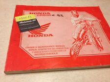 Honda CR80R CR80 CR 80 R N 1992 manuel technique atelier workshop service manual