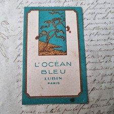 LUBIN - L'OCEAN BLEU 1920 Carte Parfumée Ancienne Perfume Card