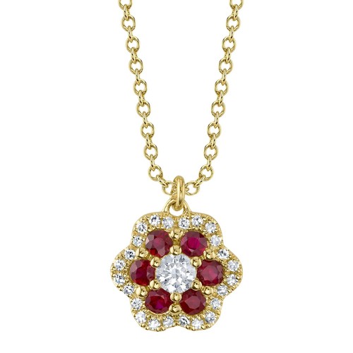 14k diamants rubis - 14k, et