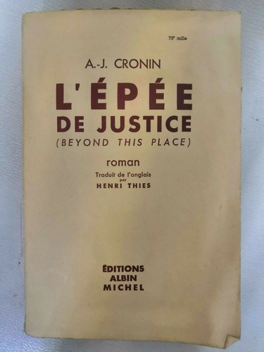 Livre cronin epee - a-j,