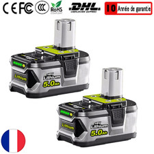 2X 5,0AH Pour Ryobi Batterie