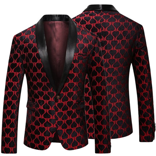 Hommes motif cœur costume - hommes,