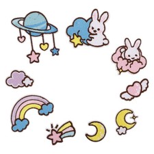  9 Pcs Patch Personnalisé Pour Vêtements Jolis Patchs Correctifs De Broderie