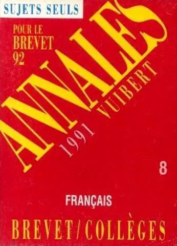 Annales brevet 1991 - annales, du