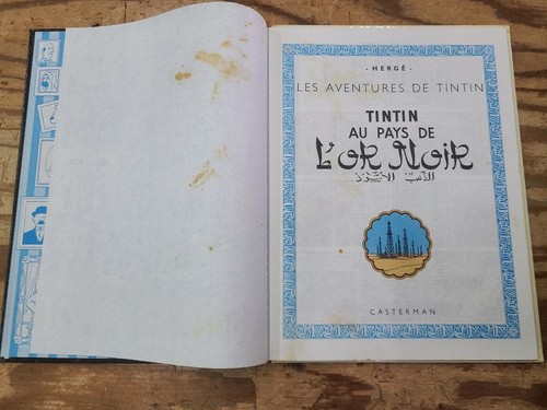 Tintin pays or noir - l'or,