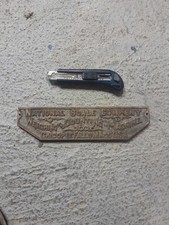 Plaque En Fonte Publicitaire