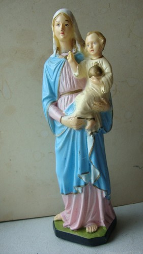 Statue vierge l enfant - statue, l'enfant