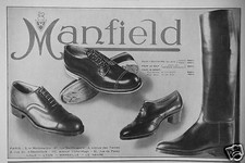 PUBLICITÉ DE PRESSE 1931 MANFIELD CHAUSSURES D'ÉQUITATION GOLF POUR LE SPORT