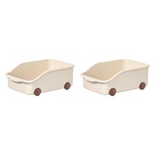 Lot de 2 bacs de rangement pour armoires de cuisine sous évier et