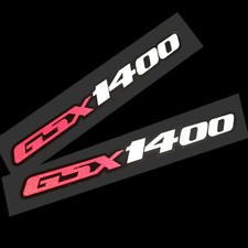 GSX 1400 Moto Stickers Graphique Rouge Blanc Noir X 2 Pièces Réfléchissant