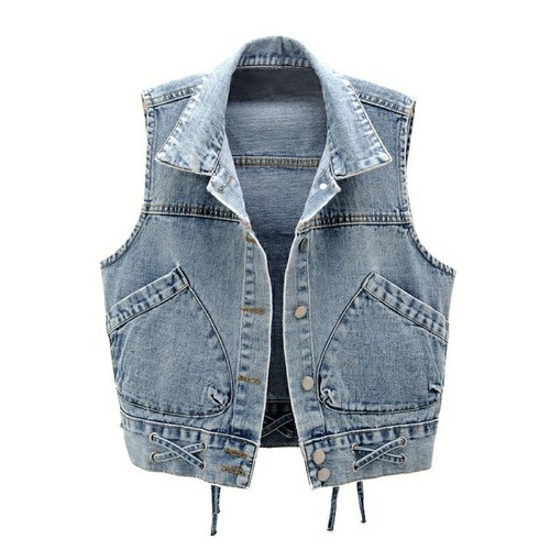 Gilet jean sans manches - en,