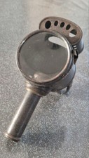 LANTERNE DE CALECHE/PHARE ANCIEN ACETYLENE SUPRA LUXOR HAUTEUR 21 DIAMETRE 8 CM 