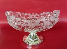 Compotier en cristal clair et