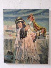 Peinture Femme Arabe Huile Sur