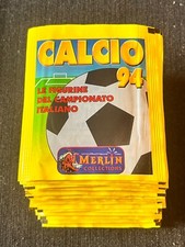 50 POCHETTES PACKETS MERLIN COLLECTION CALCIO 1994 94 RARE COLLECTOR NO PANINI