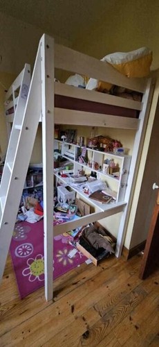 Lit mezzanine avec bureau - , et