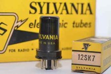 Tube 12SK7 SYLVANIA NOS NIB neuf 1 pièce en boîte