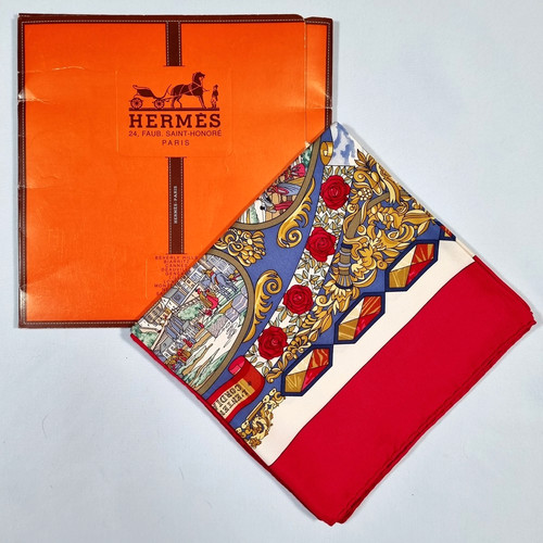 Rare vintage foulard soie - foulard, en