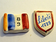 TOP COLLECTION COLLECTOR 2 FEVES ANCIENNES 1789 BICENTENAIRE RARE A SAISIR !